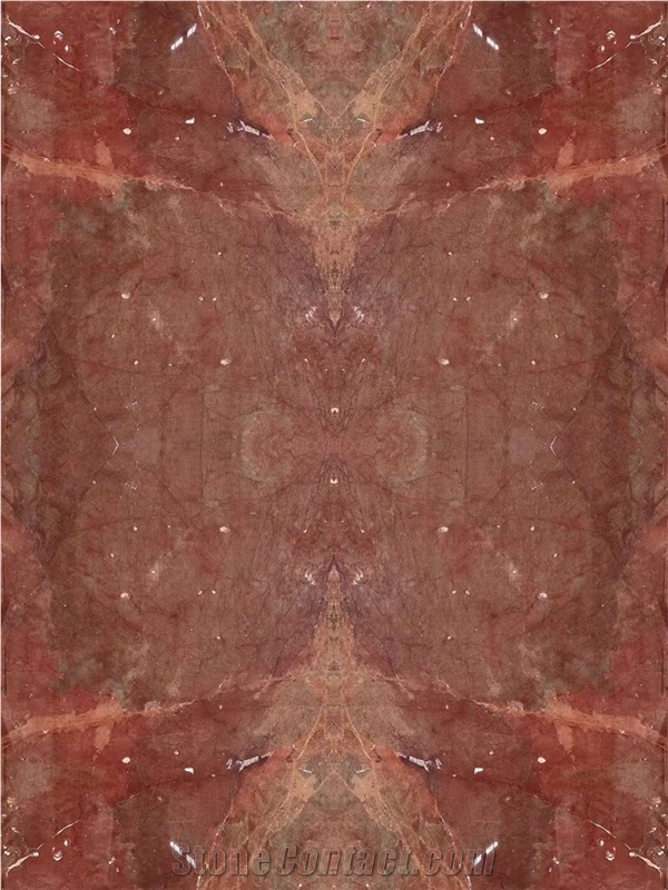 Rosso Collemandina Marble Slabs For Decor Design Application