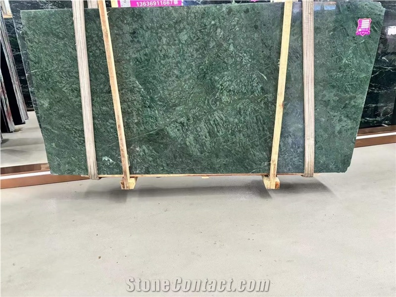 Verde Alpi Marble Slabs For Furniture Tops Applications