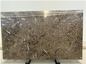 Brown Fossil Marble Stone Slabs