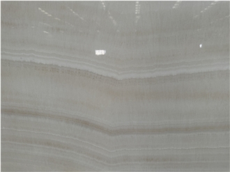 Straight Grain White Onyx Slab Stone For Floor