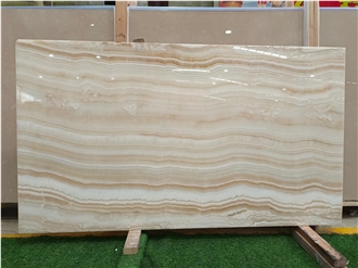 Turkey Straight Veins Serpeggiante White Tiger Onyx Slabs