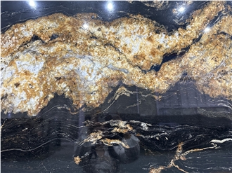 Brazil Gold Silk Magma Gold Granite Polished Slabs
