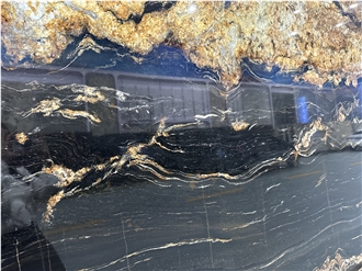 Brazil Gold Silk Magma Gold Granite Polished Slabs