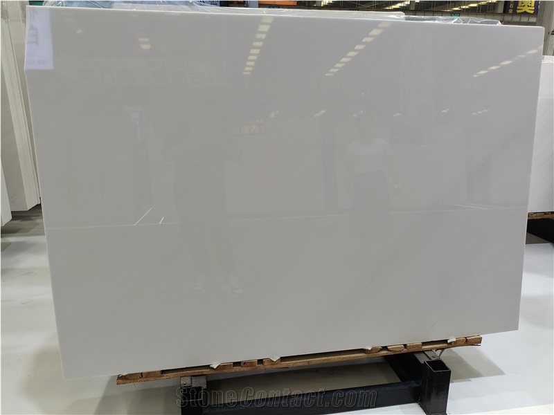 North Macedonia Sivec White Marble Slabs For Floor