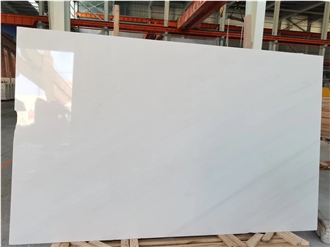 North Macedonia Sivec White Marble Slabs For Floor
