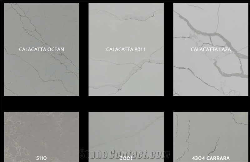 Calacatta Laza Quartz Slabs