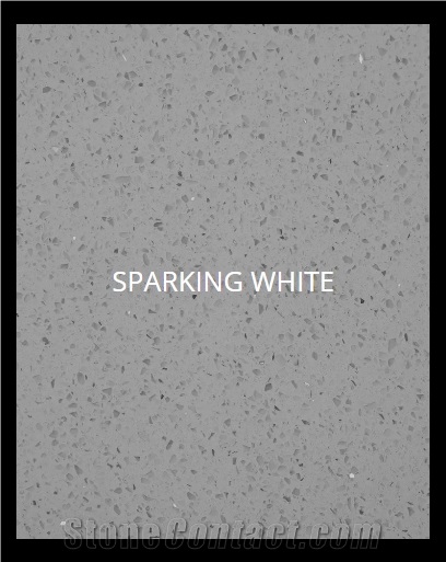 Sparkling White Quartz Slabs