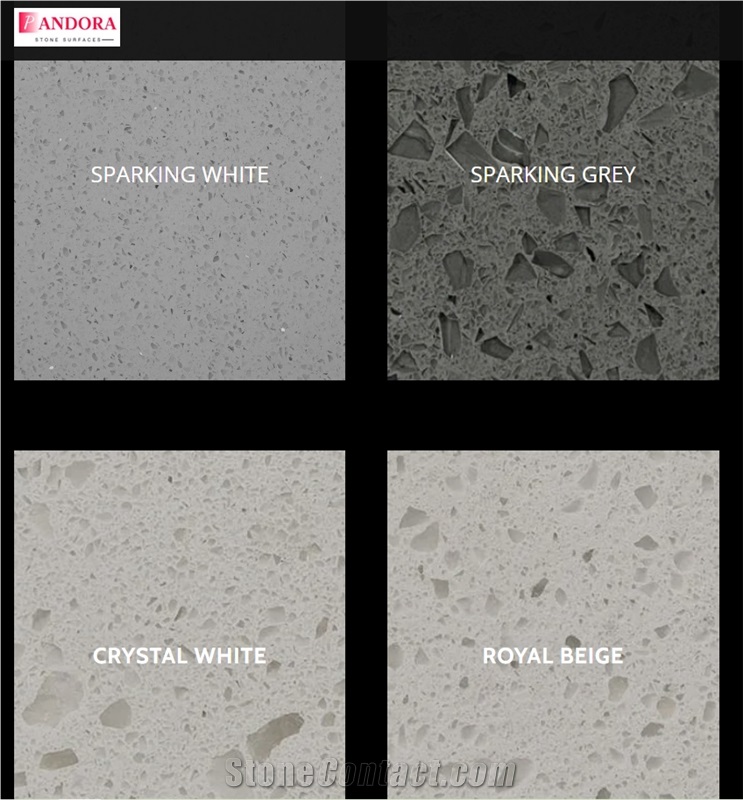 Sparkling White Quartz Slabs