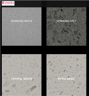 Sparkling White Quartz Slabs