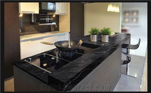 Agatha Black Granite 2Cm Slabs