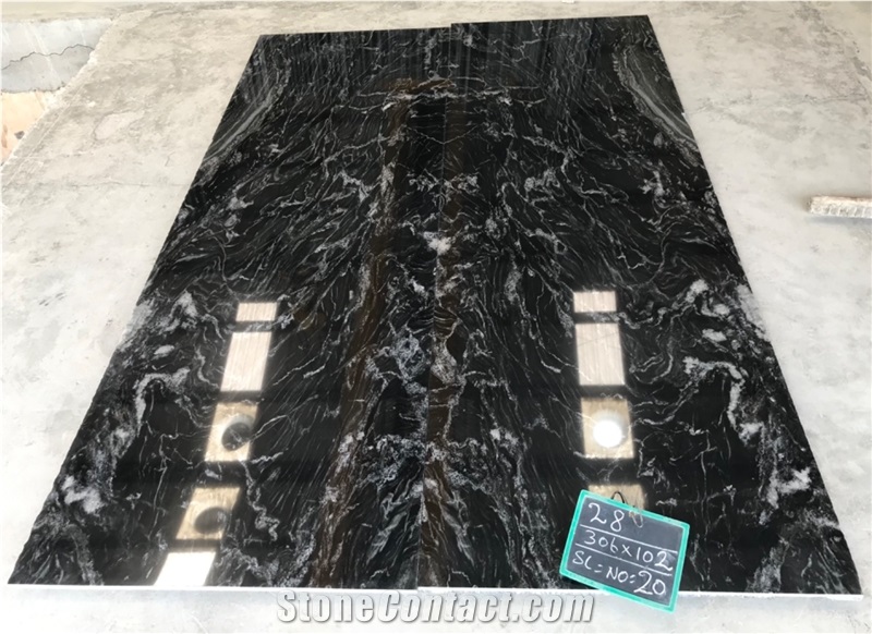 Polished Black Forest Granite Slabs