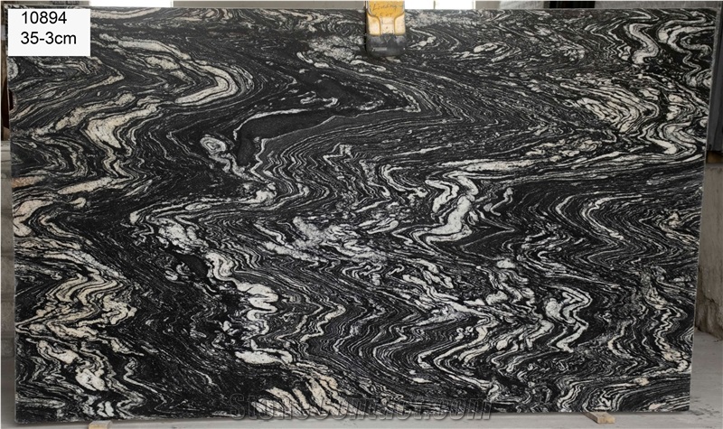 Sunset Black Granite Slabs