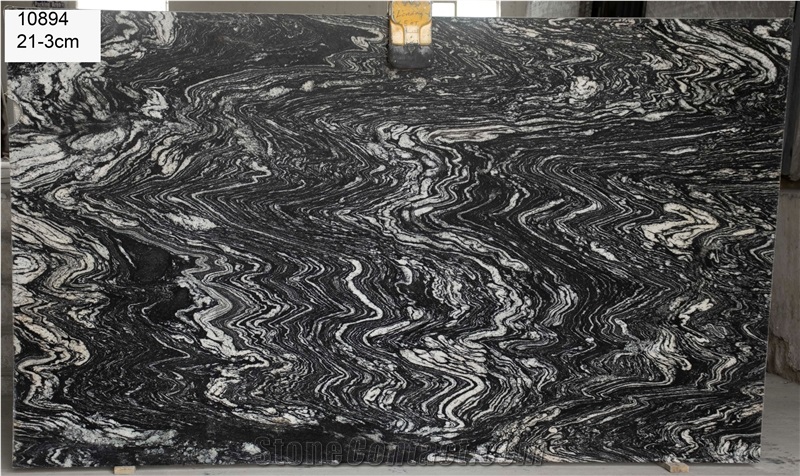 Sunset Black Granite Slabs