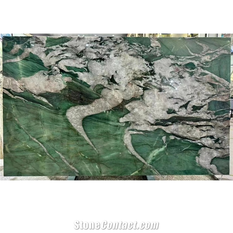Botanic Crystal  Green Quartzite Slabs