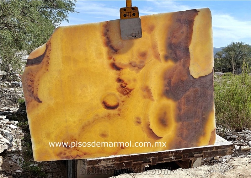 Miele Onyx Slabs, Golden Yellow Onyx Slabs