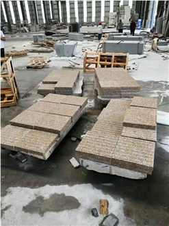 G682 Granite Cube Stone Paver,Sun Golden Cobblestone Tiles G682 Granite Cube Stone Paver,Sun Golden Cobblestone Tiles