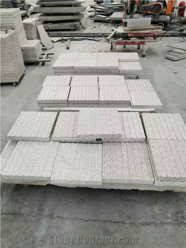 G682 Granite Cube Stone Paver,Sun Golden Cobblestone Tiles