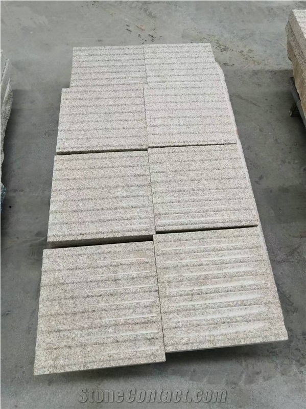 G682 Granite Cube Stone Paver,Sun Golden Cobblestone Tiles