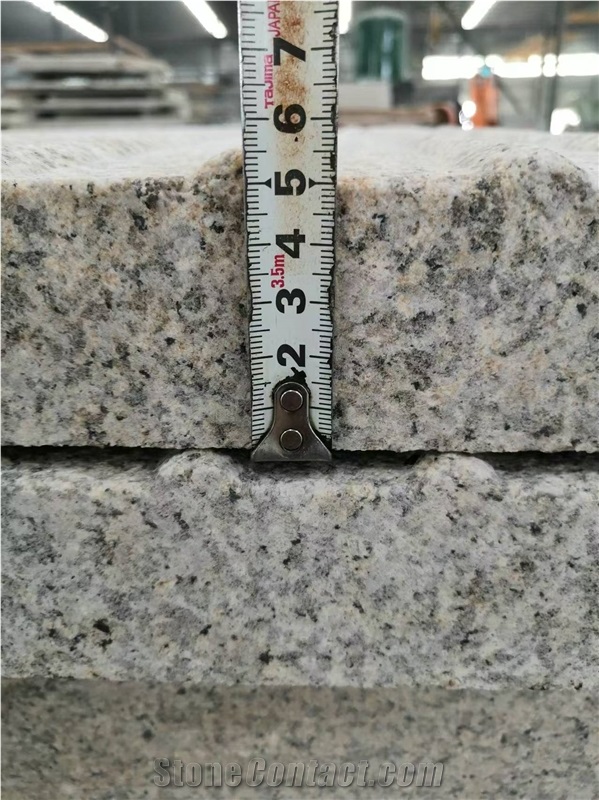 G682 Granite Cube Stone Paver,Sun Golden Cobblestone Tiles