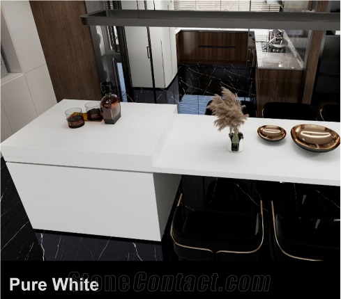 Pure White Sintered  Stone Slabs