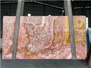 Arabescato Orobico Rosso Marble Slabs