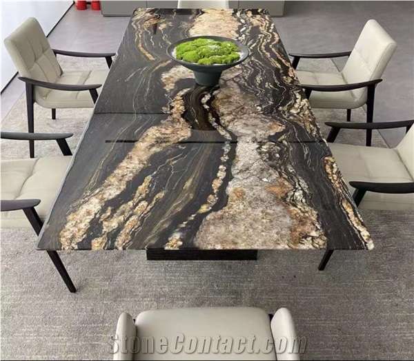Brazil Nero Volcano Granite Slabs