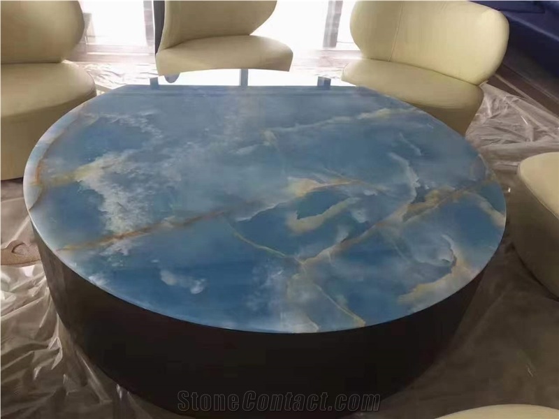 Golden Blue Onyx Slabs