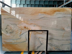 Macaubas Gold Quartzite Slabs Tiles