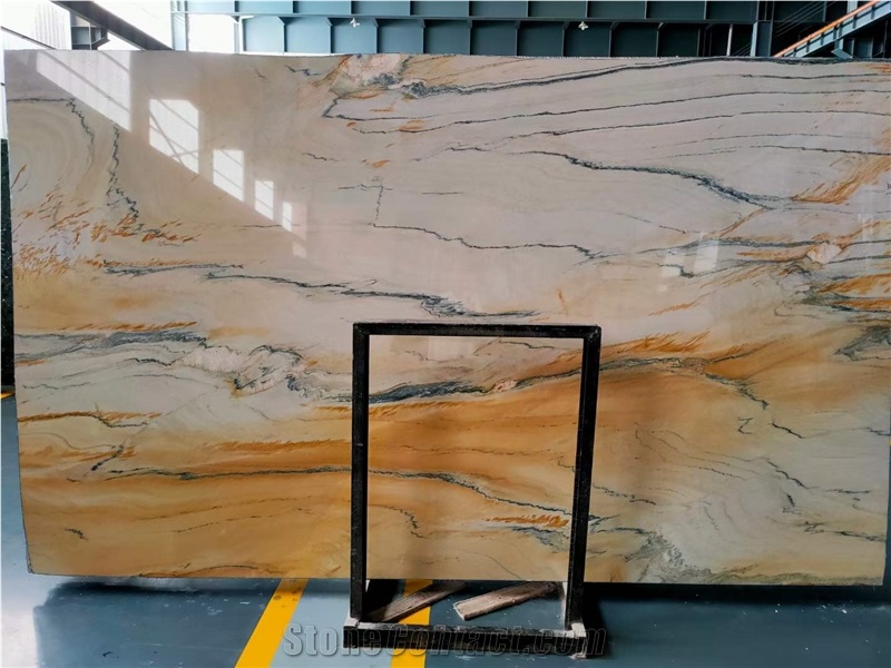 Macaubas Gold Quartzite Slabs Tiles