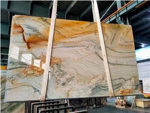 Macaubas Gold Quartzite Slabs Tiles