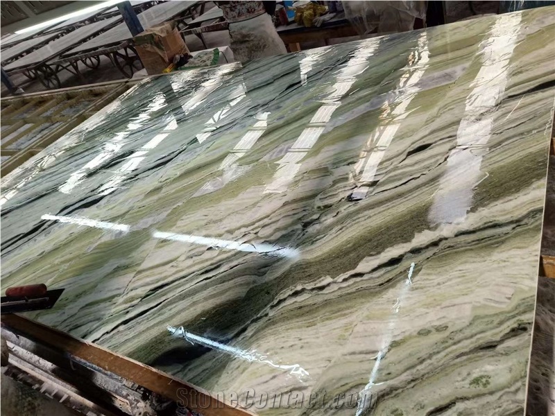 Shangri La Jade Green Marble Slabs