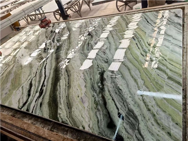 Shangri La Jade Green Marble Slabs
