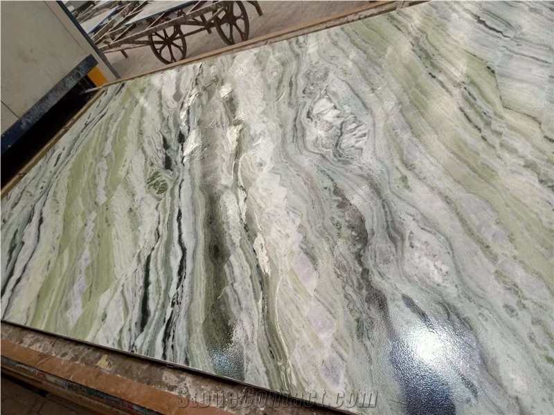 Shangri La Jade Green Marble Slabs