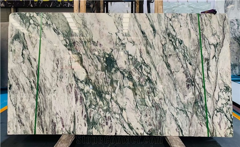 Violet Green Marble Slabs