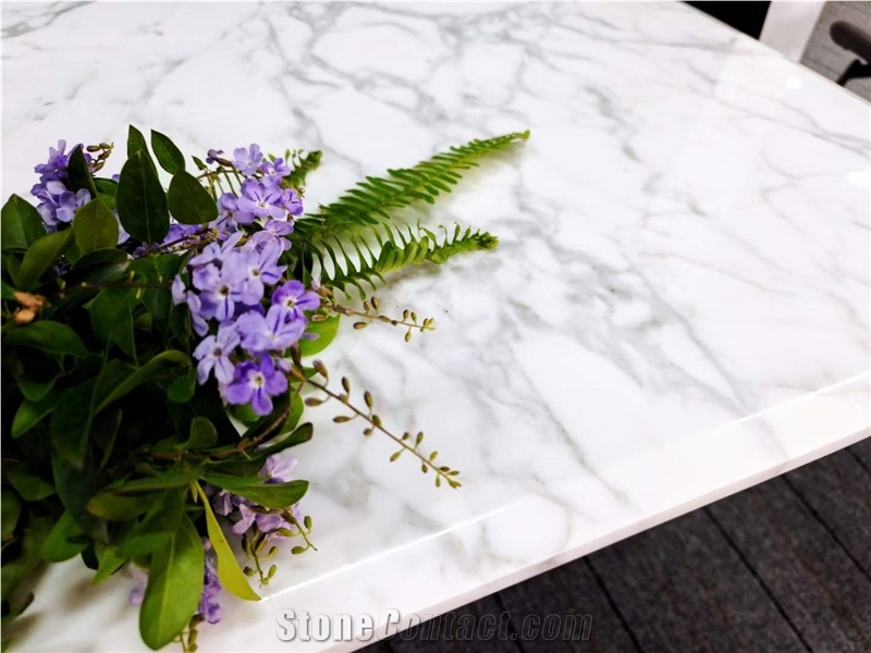 White Marble Dining Table Top