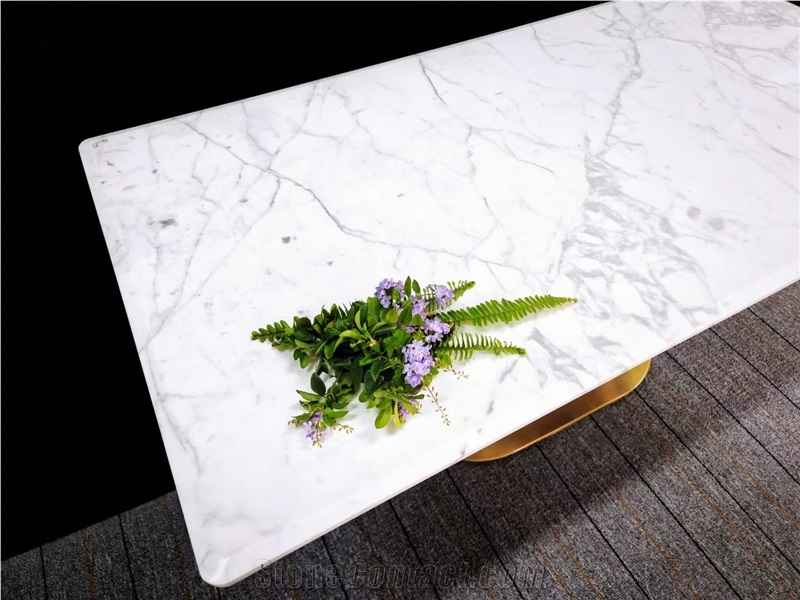 White Marble Dining Table Top