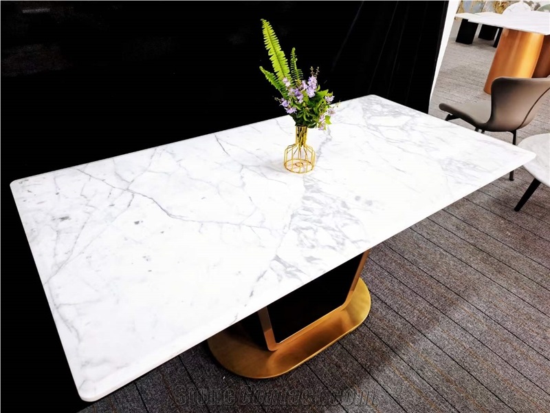 White Marble Dining Table Top
