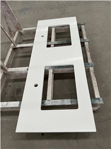 Super White Quarz Artificial Stone Bath Countertop