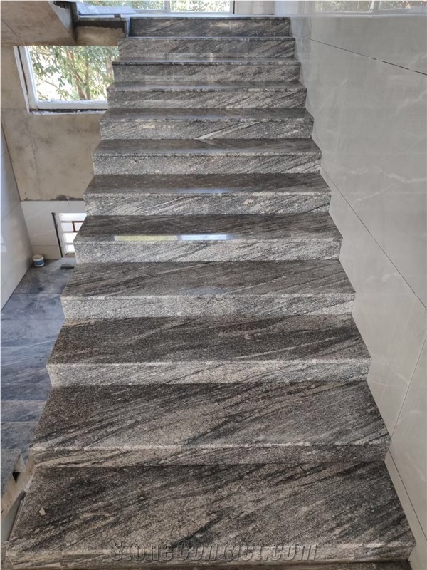 Beautiful China Juparana Grey Granite Tiles