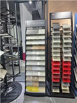 Quartz Stone Display Rack Metal Display Stand
