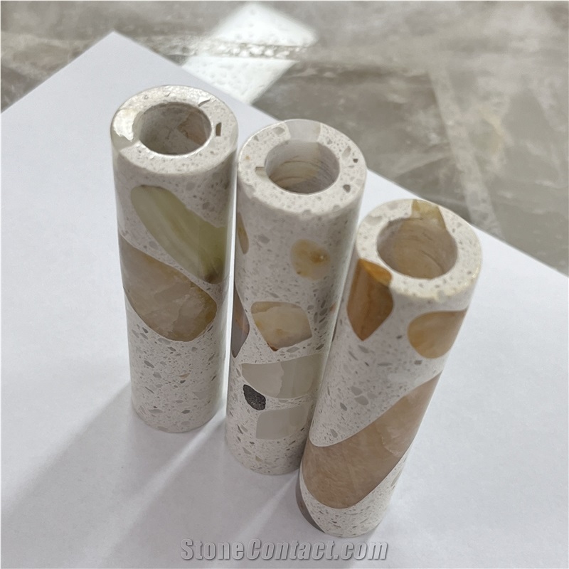 Artificial Stone Terrazzo Stone Home Decoration Items, Lamps
