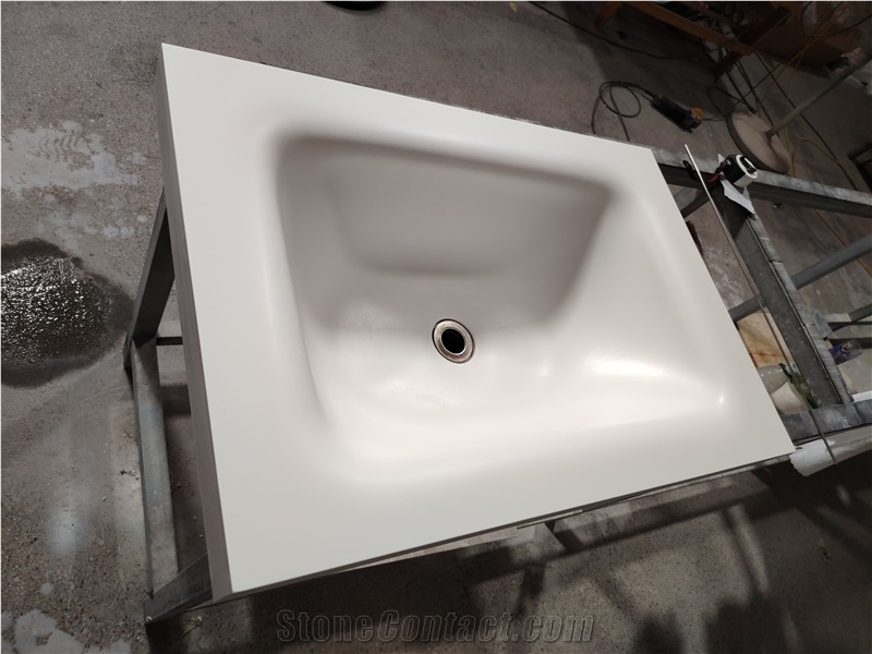 Sintered Stone Hot-Bent Integrated Artificial Stone Basin