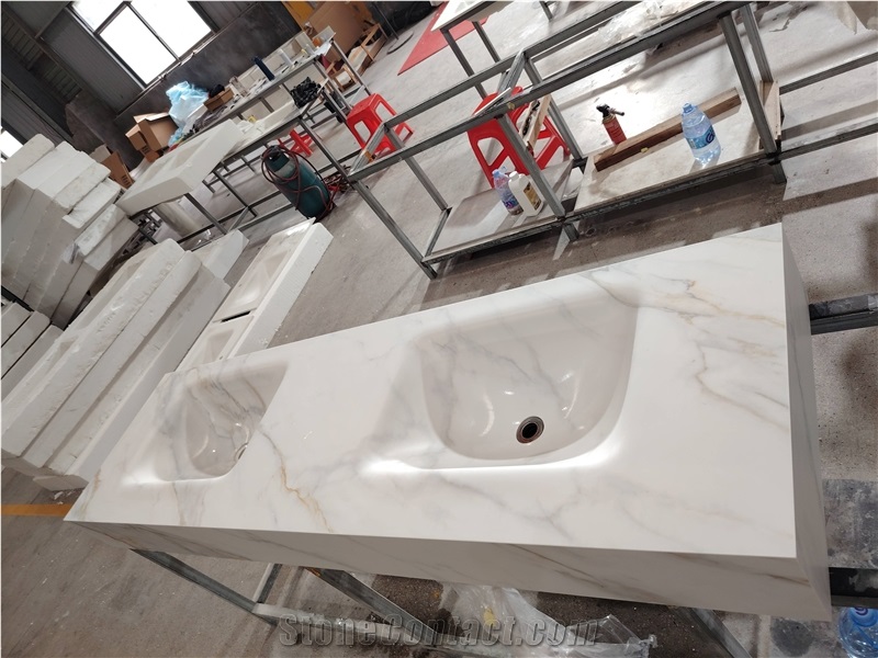 Sintered Stone Hot-Bent Integrated Artificial Stone Basin