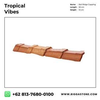 Bali Ridge Capping Terracotta Roof Tiles