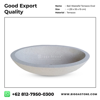Terrazzo Matte Oval Basin