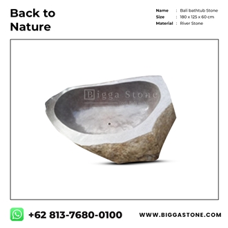 Irregular River Stone Bathtub