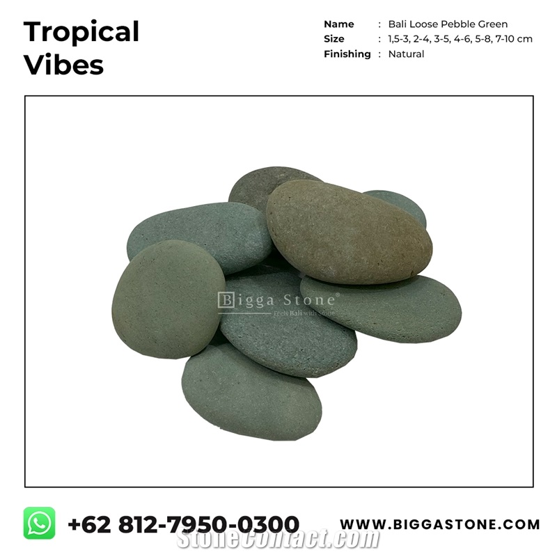 Loose Green Pebble Stone