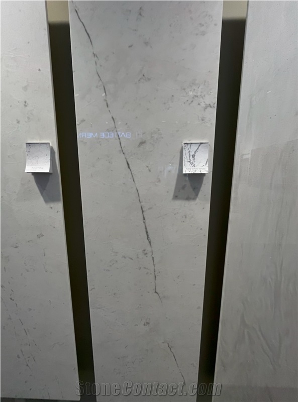 Astra White Venato Marble Slab