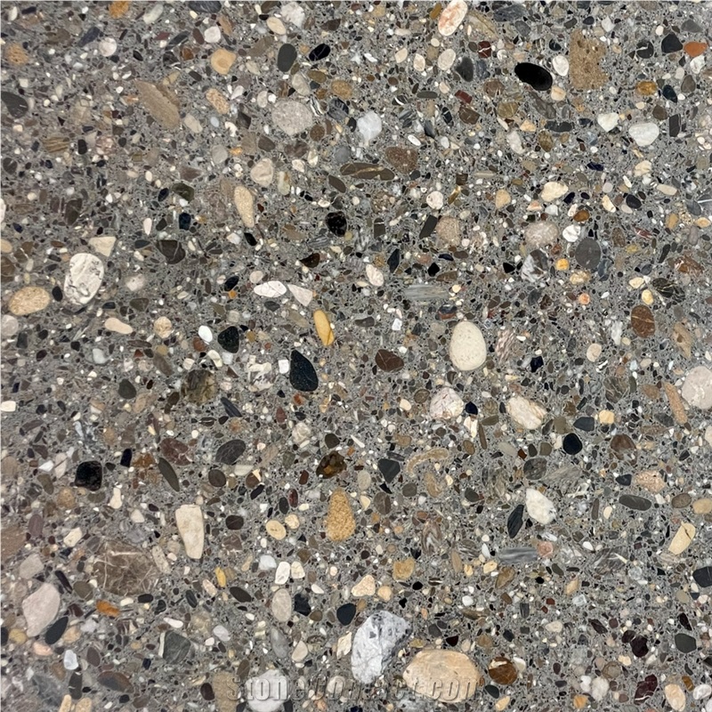 Ceppo Conglomerate Terrazzo Tile