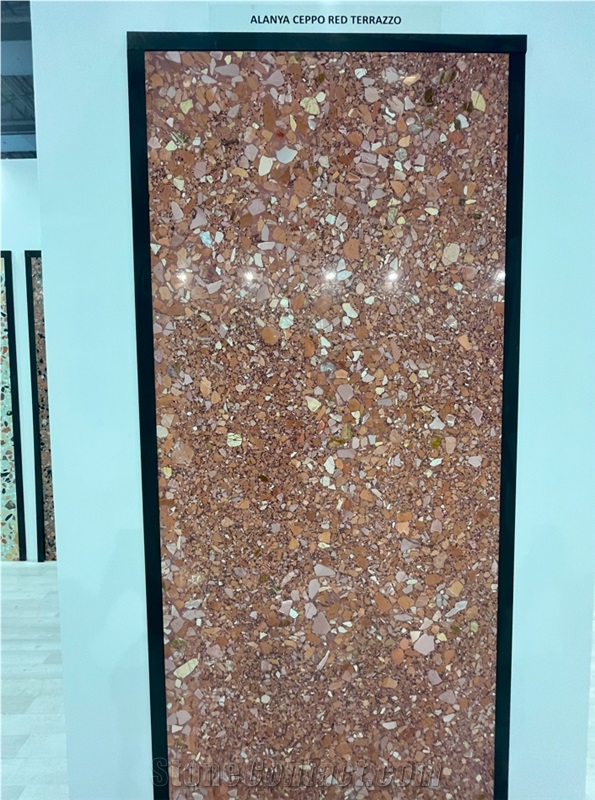 Ceppo Red Terrazzo Slab